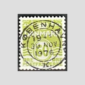 FRIM�RKER DANMARK | 1976 - AFA 617 - B�lgelinie 60 �re lysgr�n - Lux Stemplet