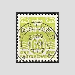 FRIM�RKER DANMARK | 1976 - AFA 617 - B�lgelinie 60 �re lysgr�n - Lux Stemplet