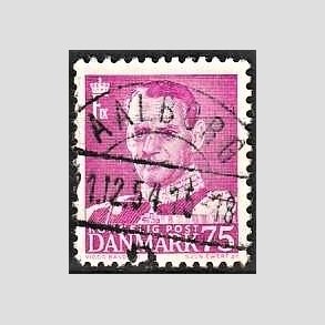 FRIMRKER DANMARK | 1948-50 - AFA 314 - Fr. IX 75 re rdlilla - Lux Stemplet 