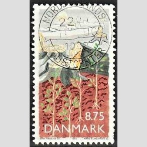 FRIM�RKER DANMARK | 1992 - AFA 1022 - Natur, Milj� og udvikling - 8,75 Kr. flerfarvet - Pragt Stemplet