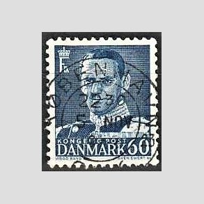 FRIMRKER DANMARK | 1952-53 - AFA 339 - Fr. IX 60 re mrkbl - Lux Stemplet