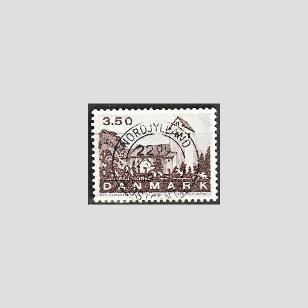 FRIMRKER DANMARK | 1990 - AFA 975 - Jyske landsbykirker - 4,75 Kr. brun - Pragt Stemplet