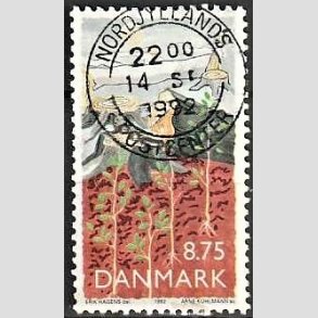 FRIM�RKER DANMARK | 1992 - AFA 1022 - Natur, Milj� og udvikling - 8,75 Kr. flerfarvet - Pragt Stemplet