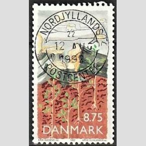 FRIM�RKER DANMARK | 1992 - AFA 1022 - Natur, Milj� og udvikling - 8,75 Kr. flerfarvet - Pragt Stemplet