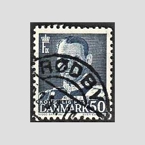 FRIMRKER DANMARK | 1950 - AFA 323 - Fr. IX 50 re mrkbl - Lux Stemplet