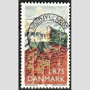 FRIM�RKER DANMARK | 1992 - AFA 1022 - Natur, Milj� og udvikling - 8,75 Kr. flerfarvet - Pragt Stemplet