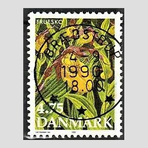 FRIMRKER DANMARK | 1990 - AFA 973 - Dansk flora - 4,75 Kr. flerfarvet - Lux Stemplet