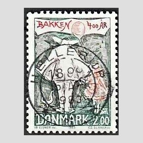 FRIM�RKER DANMARK | 1983 - AFA 766 - Dyrehavsbakken 400 �r - 2,00 Kr. flerfarvet - Pragt Stemplet