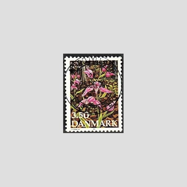 FRIMRKER DANMARK | 1990 - AFA 971 - Dansk flora - 3,50 Kr. flerfarvet - Pragt Stemplet