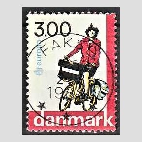 FRIM�RKER DANMARK | 1988 - AFA 911 - Europam�rker - 3,00 Kr. flerfarvet - Pragt Stemplet Fakse