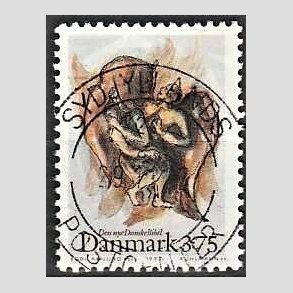 FRIM�RKER DANMARK | 1992 - AFA 1034 - Biblen - 3,75 Kr. flerfarvet - Pragt Stemplet