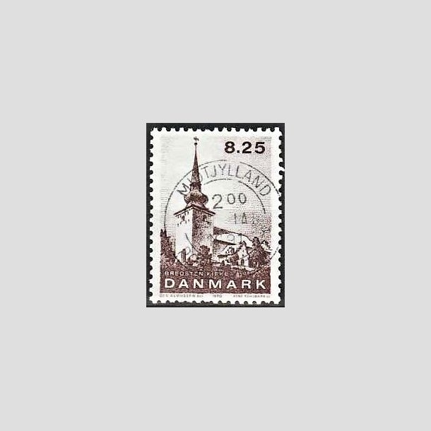 FRIMRKER DANMARK | 1990 - AFA 976 - Jyske landsbykirker - 8,25 Kr. brun - Lux Stemplet