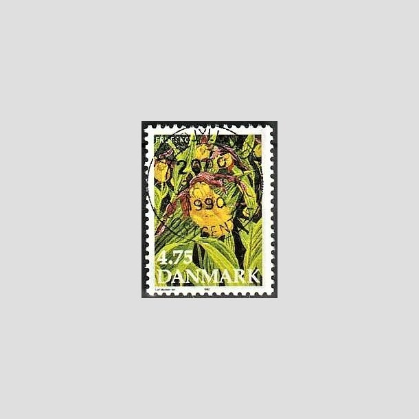 FRIMRKER DANMARK | 1990 - AFA 973 - Dansk flora - 4,75 Kr. flerfarvet - Lux Stemplet