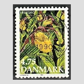 FRIMRKER DANMARK | 1990 - AFA 973 - Dansk flora - 4,75 Kr. flerfarvet - Lux Stemplet