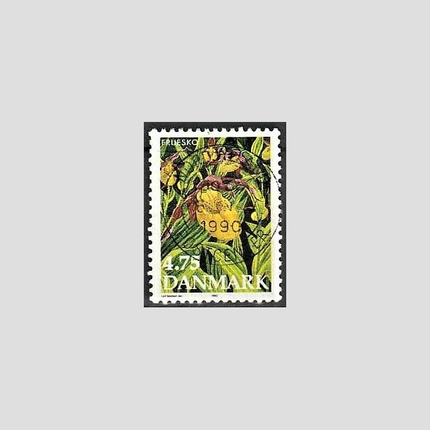 FRIMRKER DANMARK | 1990 - AFA 973 - Dansk flora - 4,75 Kr. flerfarvet - Lux Stemplet