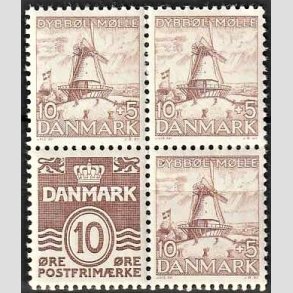 FRIMRKER DANMARK | 1937 - AFA 237 - Dybbl Mlle Blok 2 - Postfrisk