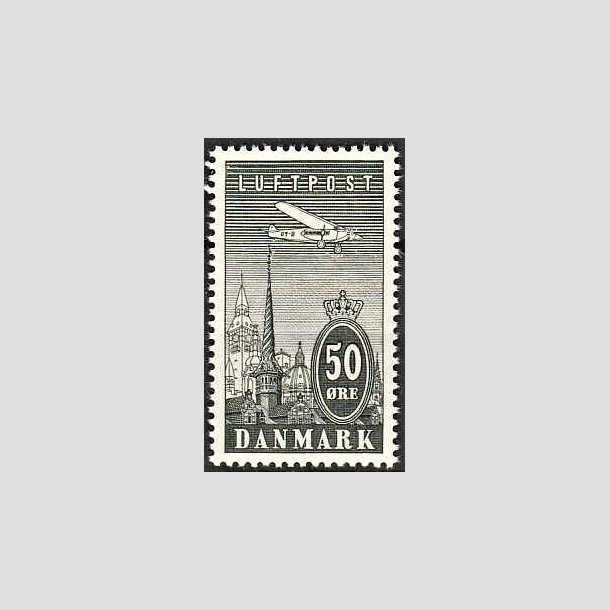 FRIMRKER DANMARK | 1934 - AFA 219 - Ny Luftpost 50 re gr - Postfrisk