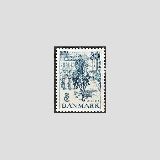 FRIMRKER DANMARK | 1937 - AFA 242 - Chr. X 25 re jubilum 30 re bl - Postfrisk