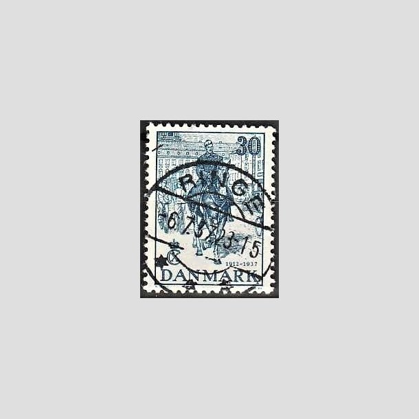 FRIMRKER DANMARK | 1937 - AFA 242 - Chr. X 25 re jubilum 30 re bl - Lux Stemplet Ringe