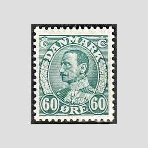 FRIMRKER DANMARK | 1934 - AFA 210 - Chr. X 60 re blgrn - Postfrisk
