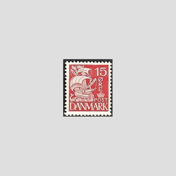 FRIMRKER DANMARK | 1937-40 - AFA 203a - Karavel 15 re rd Type II - Postfrisk