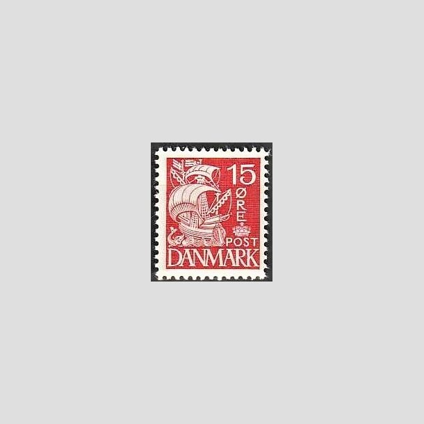 FRIMRKER DANMARK | 1937-40 - AFA 203a - Karavel 15 re rd Type II - Postfrisk