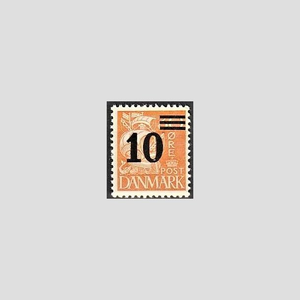 FRIMRKER DANMARK | 1934 - AFA 222 - 10/30 re orangegul provisorier - Postfrisk