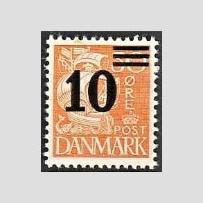 FRIMRKER DANMARK | 1934 - AFA 222 - 10/30 re orangegul provisorier - Postfrisk