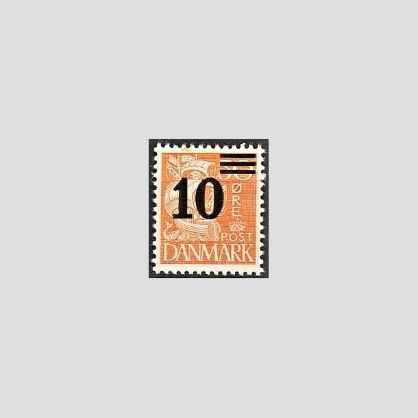 FRIMRKER DANMARK | 1934 - AFA 222 - 10/30 re orangegul provisorier - Postfrisk