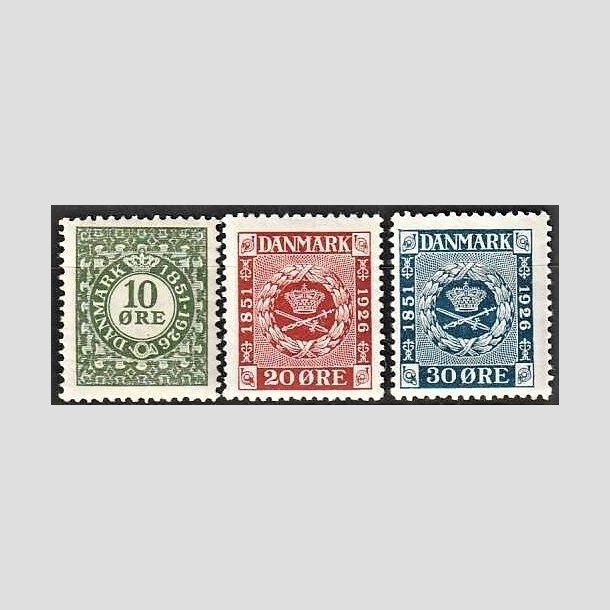 FRIMRKER DANMARK | 1926 - AFA 154,155,156 - Frimrkets 75 rs i komplet st - Ubrugt