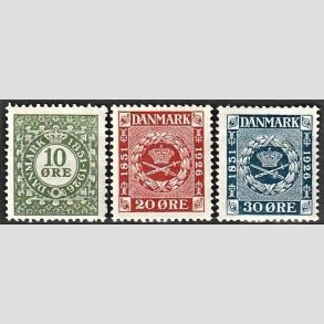 FRIM�RKER DANMARK | 1926 - AFA 154,155,156 - Frim�rkets 75 �rs i komplet s�t - Ubrugt