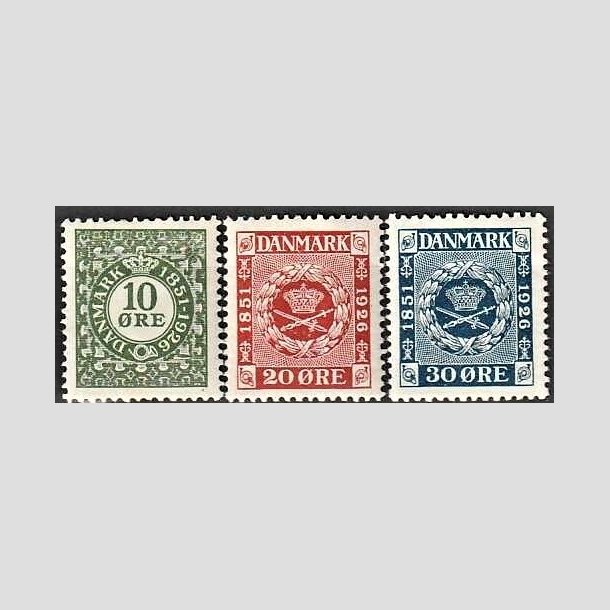 FRIMRKER DANMARK | 1926 - AFA 154,155,156 - Frimrkets 75 rs i komplet st - Ubrugt