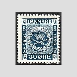 FRIM�RKER DANMARK | 1926 - AFA 156 - Frim�rkets 75 �rs jubil�um 30 �re bl� - Postfrisk