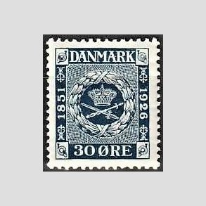 FRIM�RKER DANMARK | 1926 - AFA 156 - Frim�rkets 75 �rs jubil�um 30 �re bl� - Postfrisk