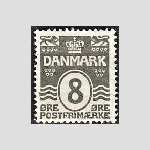 FRIM�RKER DANMARK | 1921-22 - AFA 123 - B�lgelinie 8 �re gr� - Ubrugt
