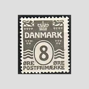 FRIM�RKER DANMARK | 1921-22 - AFA 123 - B�lgelinie 8 �re gr� - Postfrisk