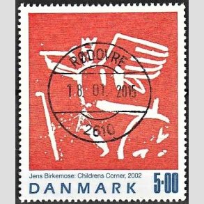 FRIMRKER DANMARK | 2002 - AFA 1330 - Jens Birkmose - 5,00 Kr. flerfarvet - Pragt Stemplet Rdovre
