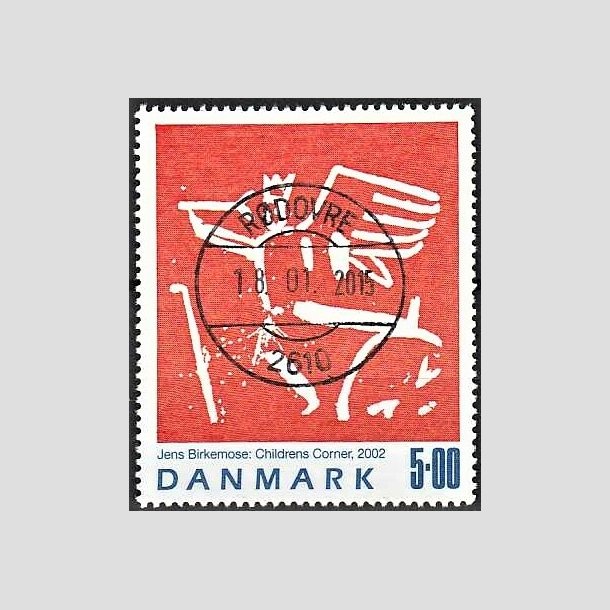 FRIMRKER DANMARK | 2002 - AFA 1330 - Jens Birkmose - 5,00 Kr. flerfarvet - Pragt Stemplet Rdovre