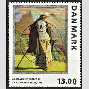 FRIMRKER DANMARK | 1997 - AFA 1159 - J.F. Willumsen - 13,00 Kr. flerfarvet - Pragt Stemplet