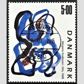 FRIMRKER DANMARK | 1998 - AFA 1188 - Mogens Andersen - 5,00 Kr. flerfarvet - Pragt Stemplet