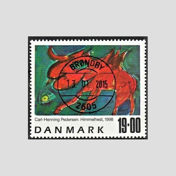 FRIMRKER DANMARK | 1998 - AFA 1190 - Frimrkekunst 1. - 19,00 Kr. Himmelhest flerfarvet - Pragt Stemplet