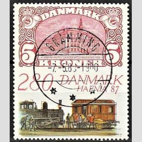 FRIMRKER DANMARK | 1987 - AFA 888 - Hafnia 87 - 2,80 Kr. flerfarvet - Lux Stemplet