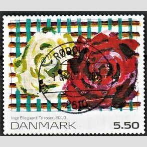 FRIMRKER DANMARK | 2010 - AFA 1630E - Frimrkekunst 14. - 5,50 Kr. flerfarvet - Pragt Stemplet