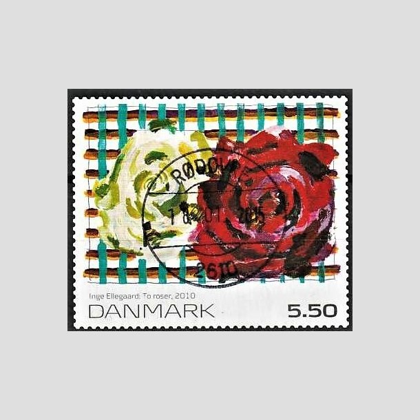 FRIMRKER DANMARK | 2010 - AFA 1630E - Frimrkekunst 14. - 5,50 Kr. flerfarvet - Pragt Stemplet