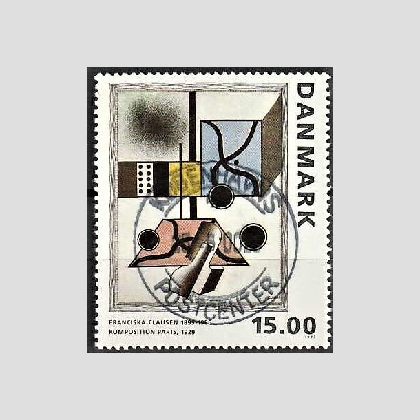 FRIMRKER DANMARK | 1993 - AFA 1058 - Maleriserie 6. - 15,00 Kr. Franciska Clausen - Pragt Stemplet