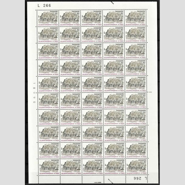 FRIMRKER DANMARK | 1974 - AFA 567 - Landsdelsserie Fyn - 60 re flerfarvet 50 stk. i ufoldet helark - Postfrisk