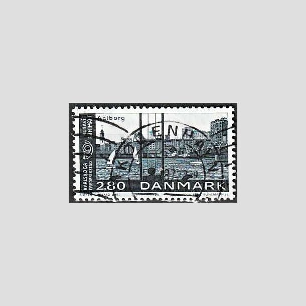 FRIMRKER DANMARK | 1986 - AFA 859 - Venskabsbyer - 2,80 Kr. bl - Pragt Stemplet