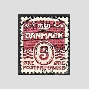FRIM�RKER DANMARK | 1938 - AFA 246 - B�lgelinie 5 �re vinr�d - Lux Stemplet