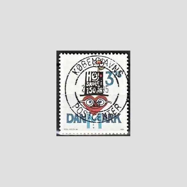 FRIMRKER DANMARK | 1994 - AFA 1083 - Hjskolebevgelsen 150 r - 3,75 Kr. flerfarvet - Pragt Stemplet