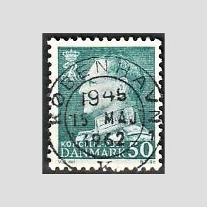FRIMRKER DANMARK | 1961-62 - AFA 397 - Fr. IX 50 re blgrn - Pragt Stemplet
